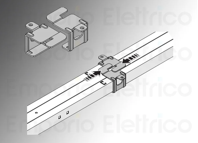 nice quick-mounting brackets for ceiling installation 6 pcs. sra1