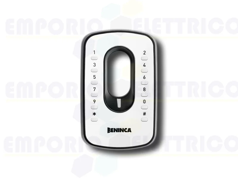beninca wireless digital keypad aluminium casing triple coding ip54 iri.kpad 9760033