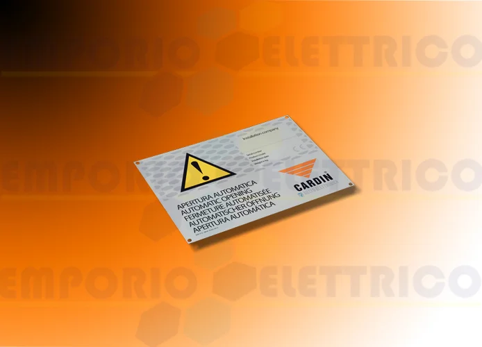 cardin international warning sign targa-int