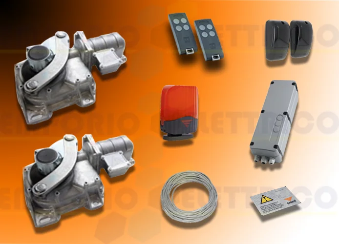 cardin kit motori interrati per cancelli a battente 24v kt-hlxcore24cc