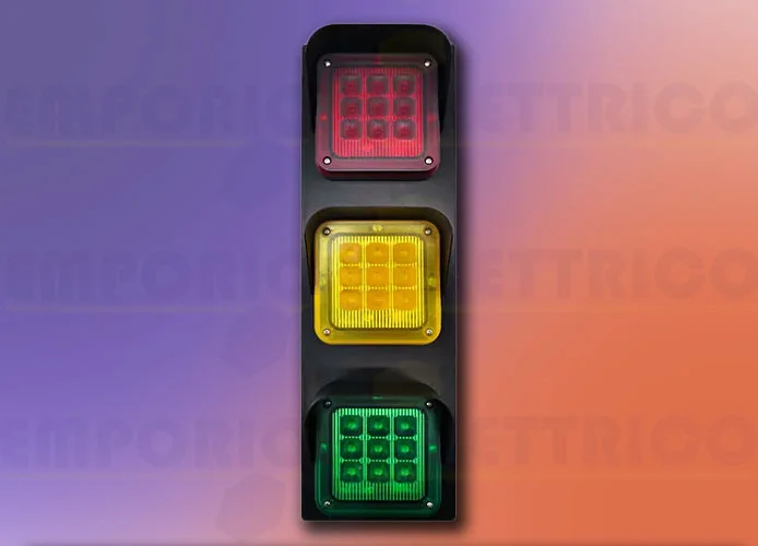 vds traffic light 3 lights red/yellow/green 12/24v sem-2 550/3025