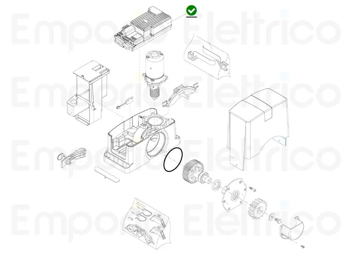 beninca spare part control unit series bull624/1224 turbo cp.b24 turbo 968602602