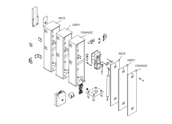 came spare part page for g4000-g4001-g4000n v.1 barriers