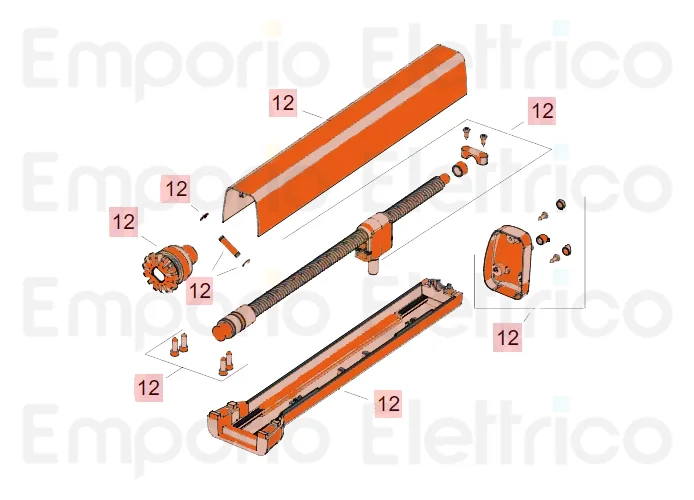 faac spare part endless screw group 413 63003349