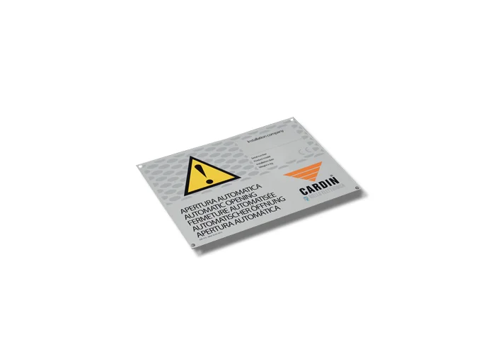 cardin international warning sign targa-int