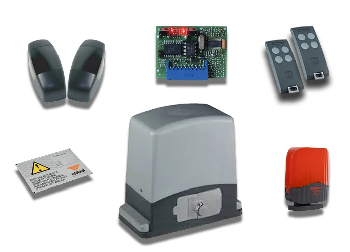 cardin kit for sliding gates with leaf weight 600kg 24v kt-slace601