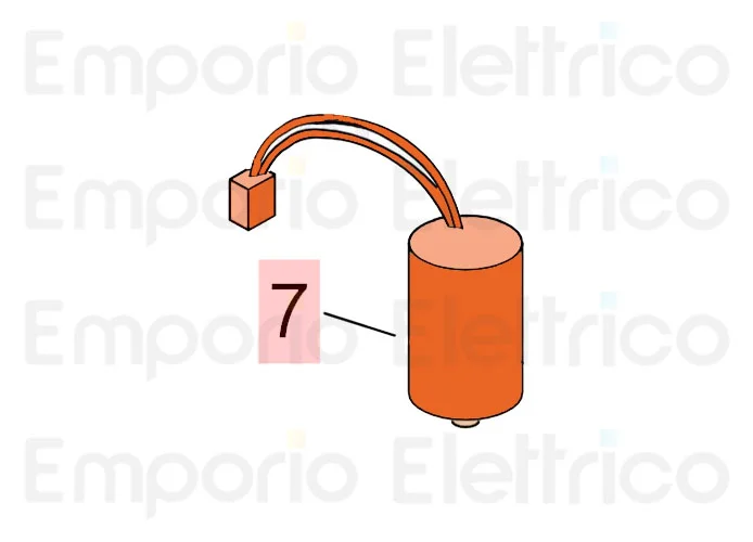 faac ricambio cnd pp 25mf-250v c/conn.s/cod. 76012635