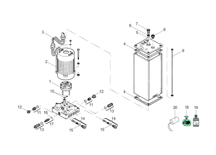 faac hydraulic control unit spare parts page 760 sb
