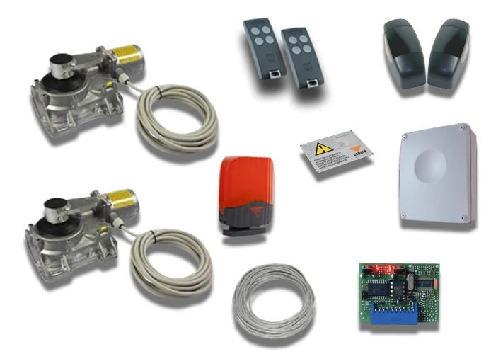 cardin kit motori interrati per cancelli a battente 230v kt-hlxcore230t