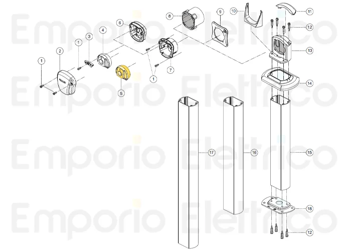 fadini spare part spherical enclosure with transmitter card for fit 55 55005