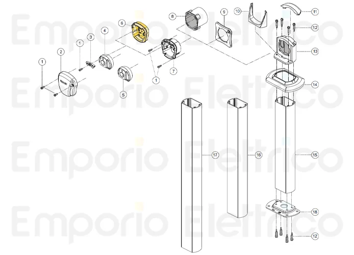 fadini spare part outdoor photocell enclosure for fit 55 55006
