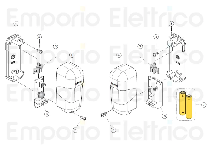 fadini spare part aaa 1.5 v battery in packs of 2 tx for orbita 57 57007