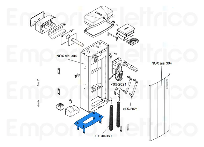 came spare part barrier plate gard gt8 88003-0158