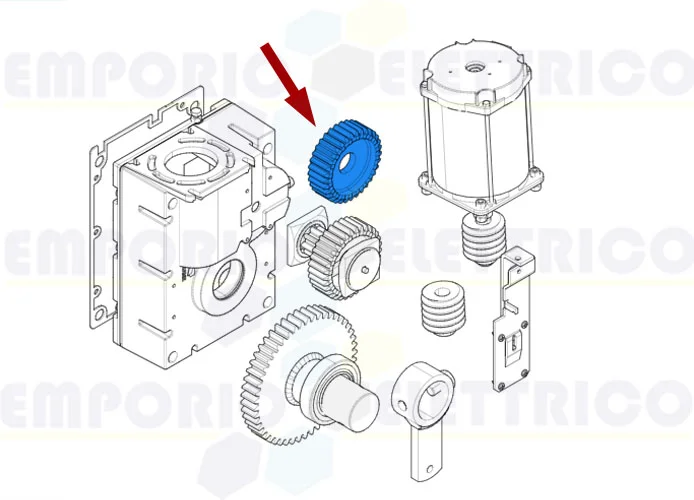 came spare part plastic crown gear gard 88003-0011
