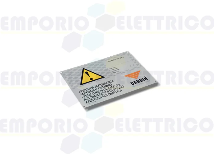 cardin international warning sign targa-int