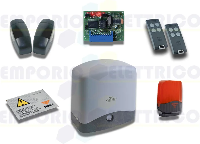 cardin kit for sliding gates with leaf weight 300kg 24v kt-slacefast