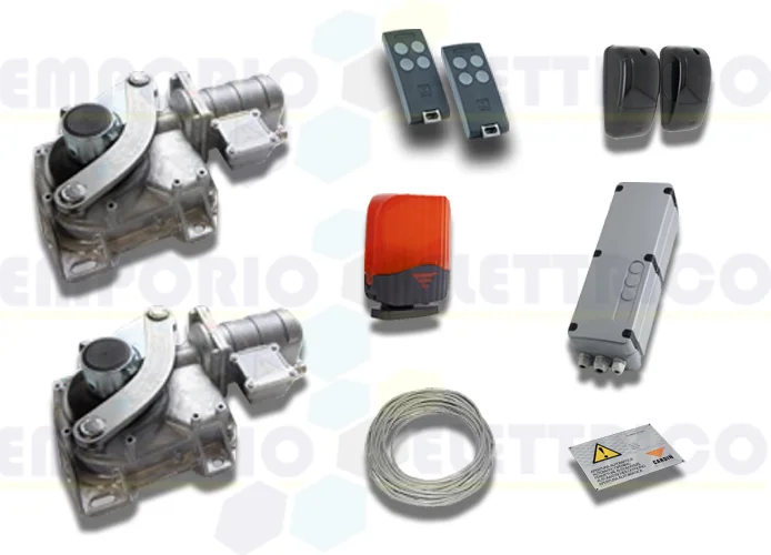 cardin kit motori interrati per cancelli a battente 24v kt-hlxcore24cc