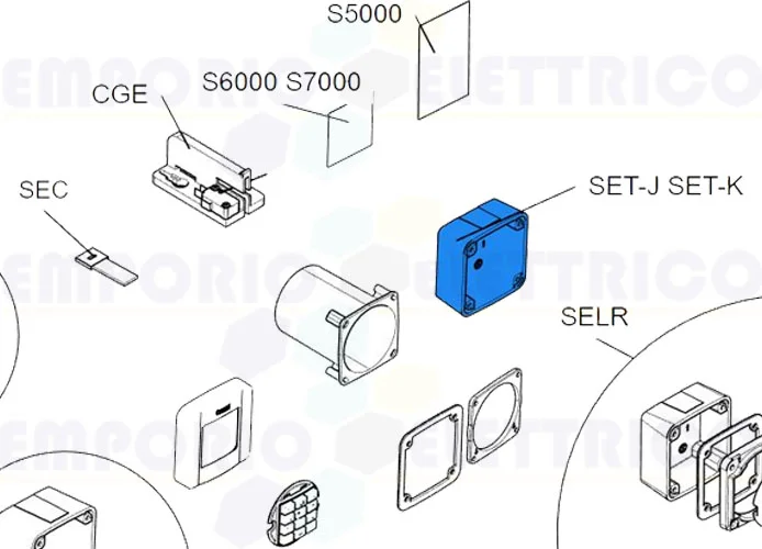 came spare part external body set-j s7000 s9000 119rir331 rir331